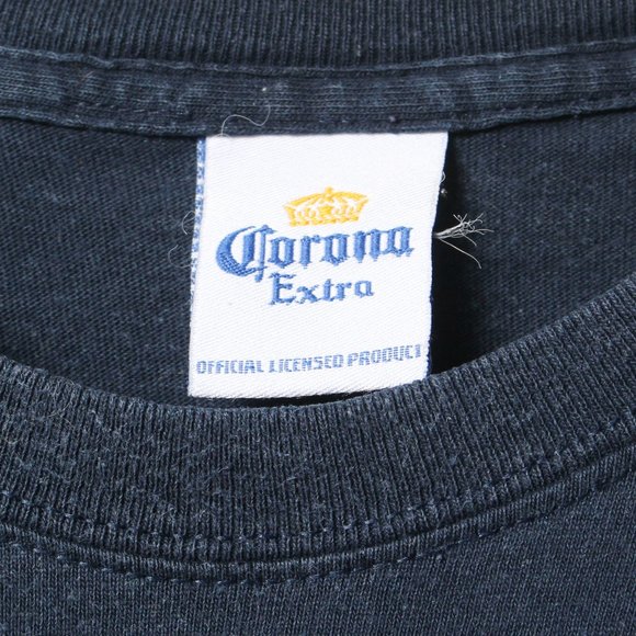 Corona Shirt Mens Blue Beer Mexican Lager Tee - Picture 4 of 9